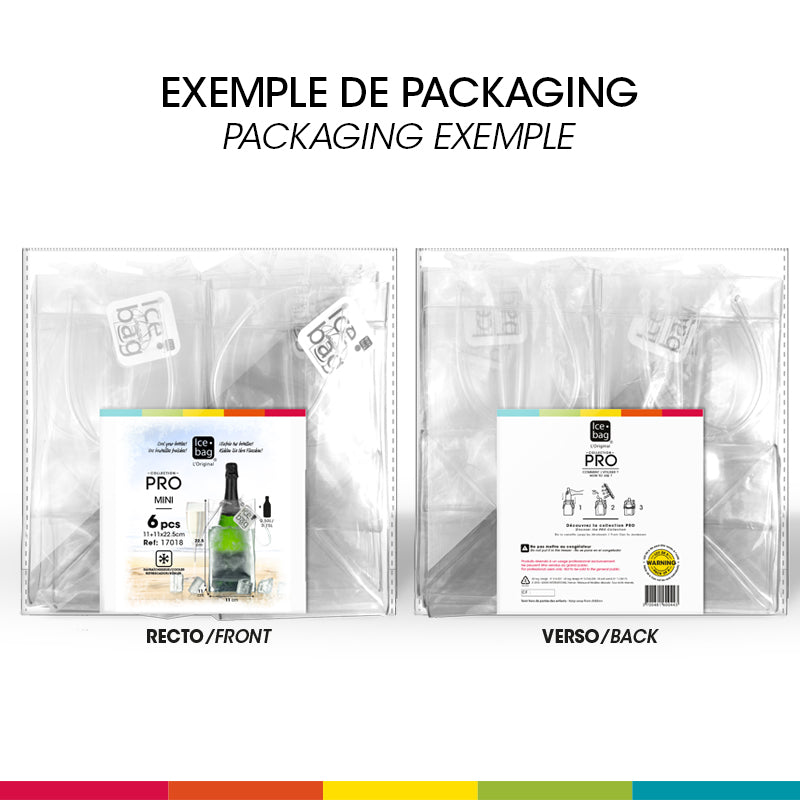 Ice.bag® CLASSIC CLEAR|Rafraîchisseur 1 bouteille|par 120