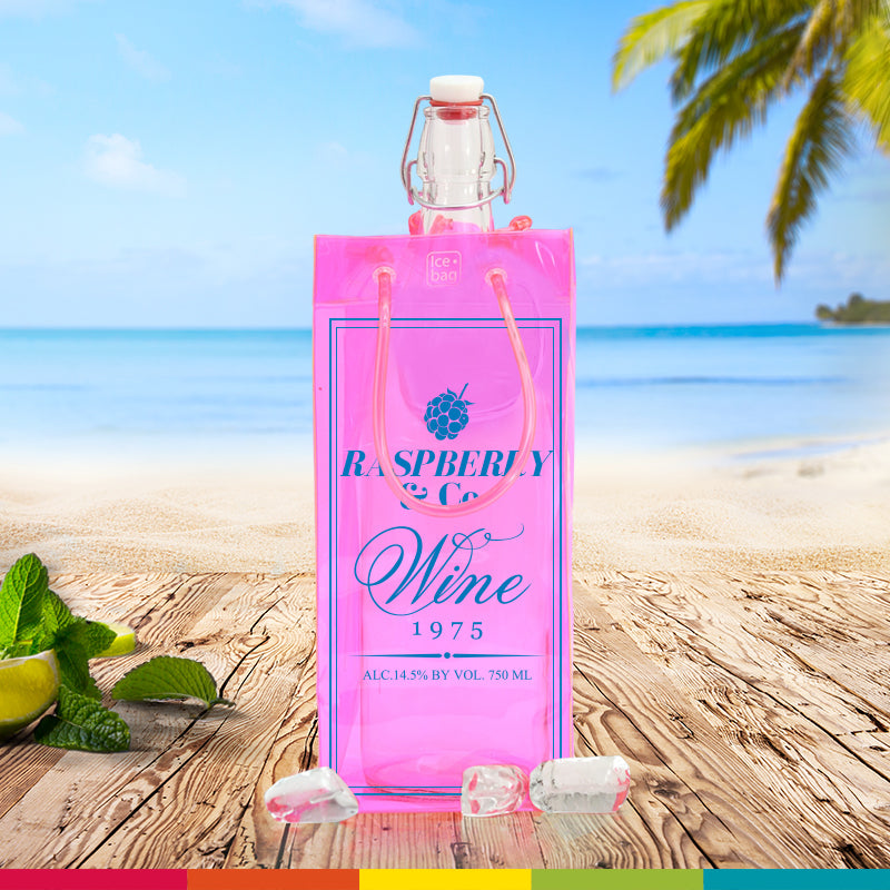 Ice.bag® PRO PINK POUR REPIQUAGE|Rafraîchisseur 1 bouteille|par 60