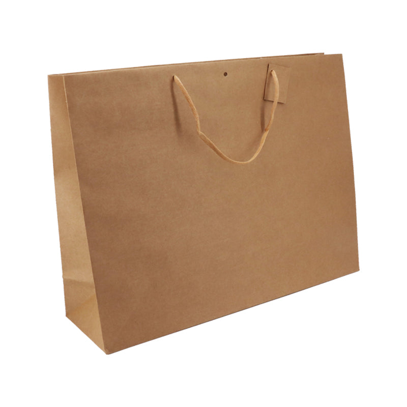 Sac luxe Giant kraft brun poignées papier 52+16x40cm par 50