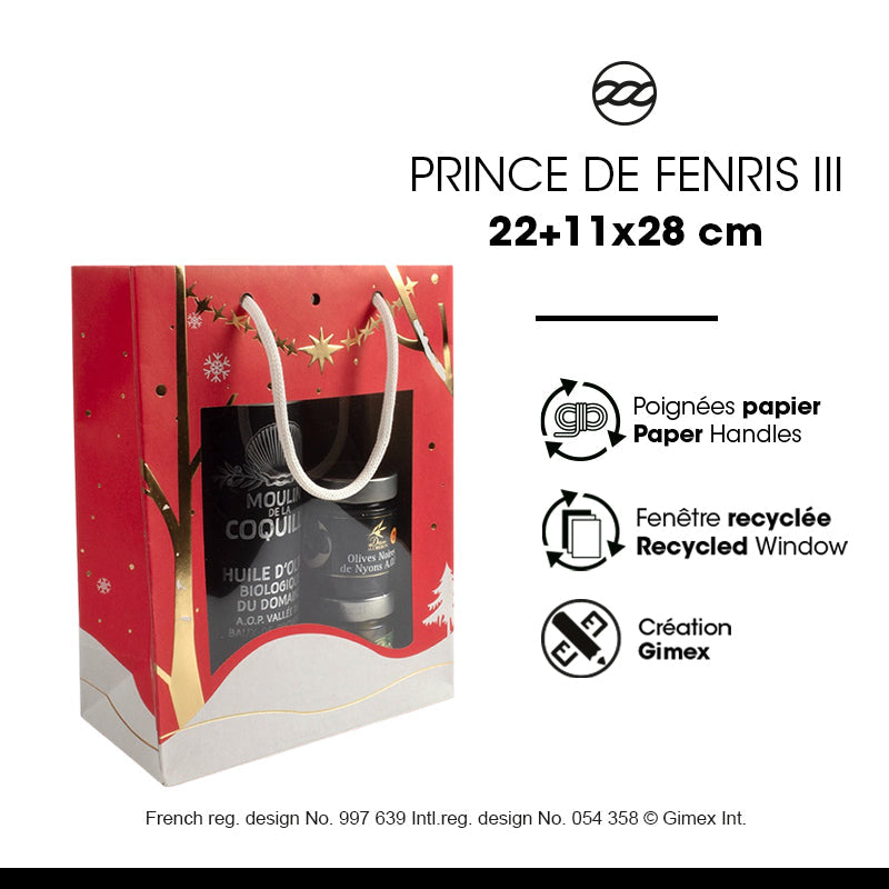 Sac Classic fenêtre Prince Fenris III - K.170g - 22+11x28cm par 120