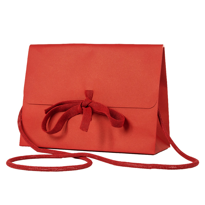Sac Lady Belle rouge - k. 200g - 25+9x18cm - 200