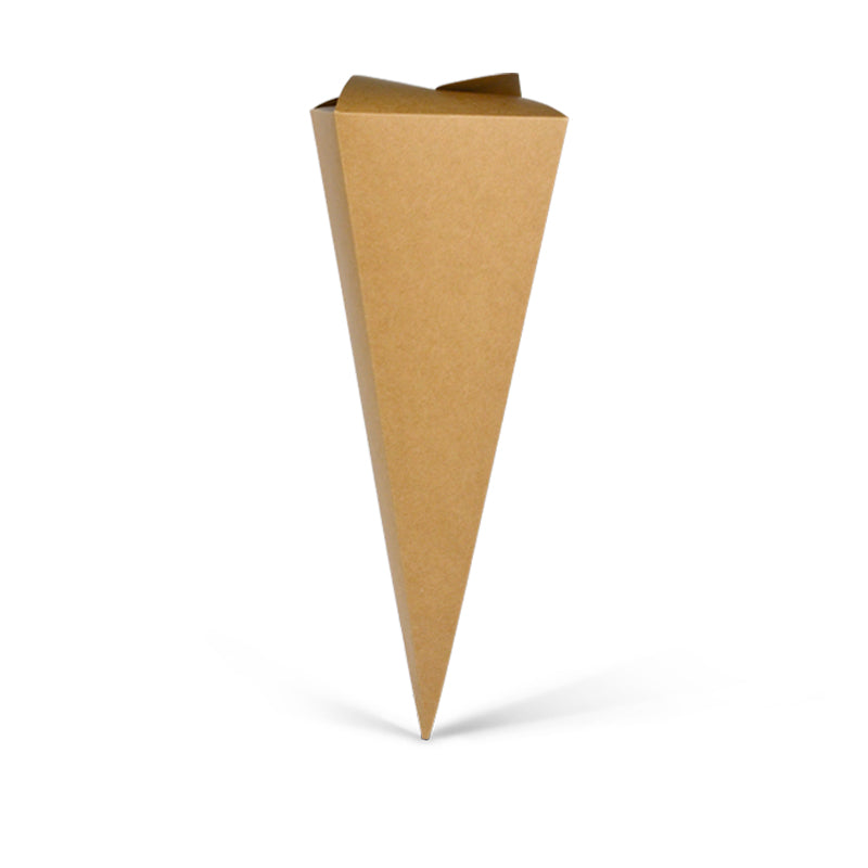 Pochette surprise carton recyclé brun 13,5x13,5x40cm par 100